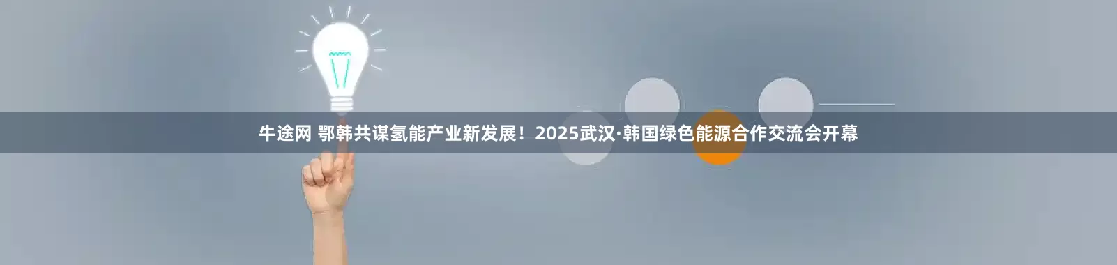 牛途网 鄂韩共谋氢能产业新发展！2025武汉·韩国绿色能源合作交流会开幕