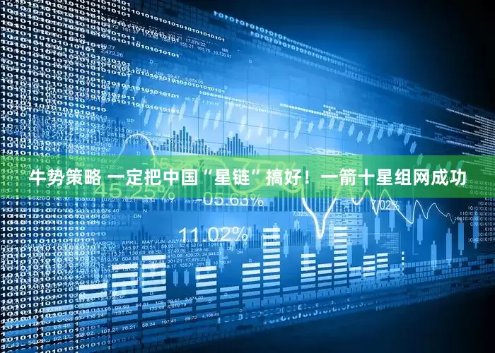 牛势策略 一定把中国“星链”搞好！一箭十星组网成功
